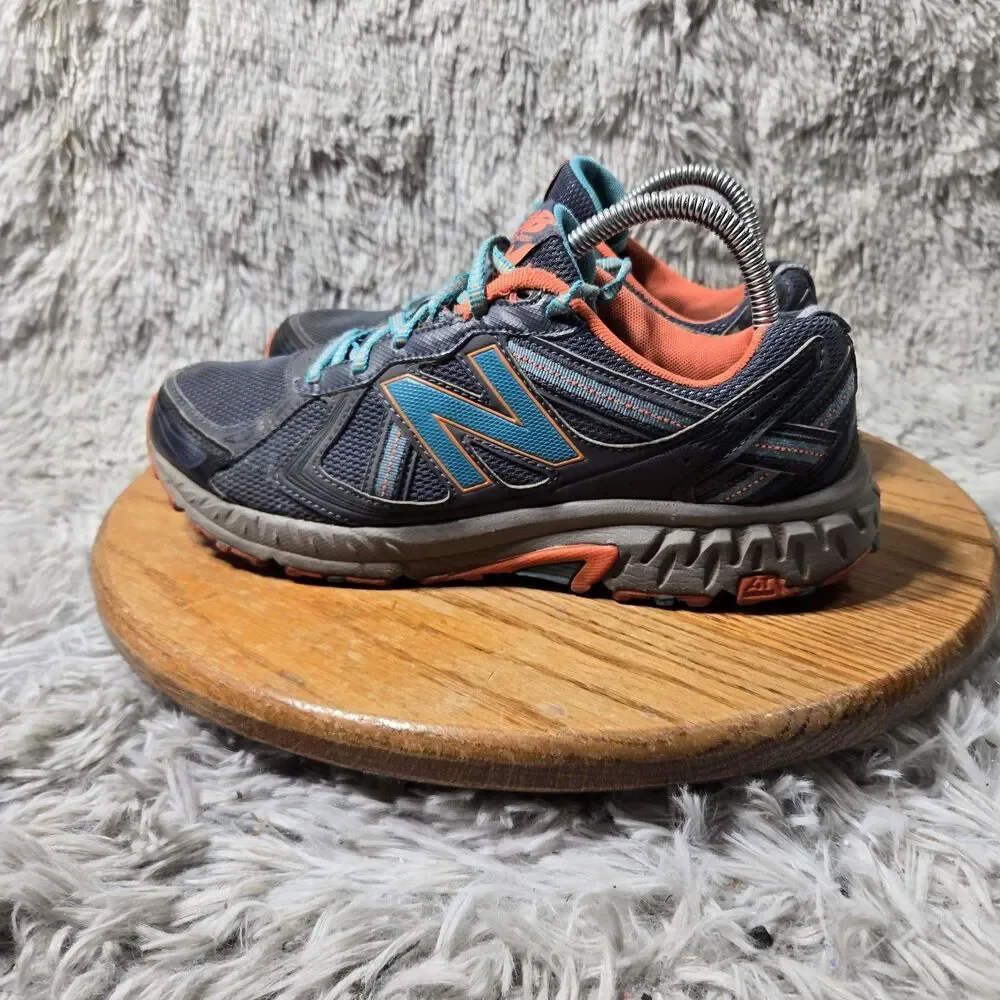 New Balance Womens 410 V5 WT410 Blue Trail Running Sneakers Wide Width Size 9-10